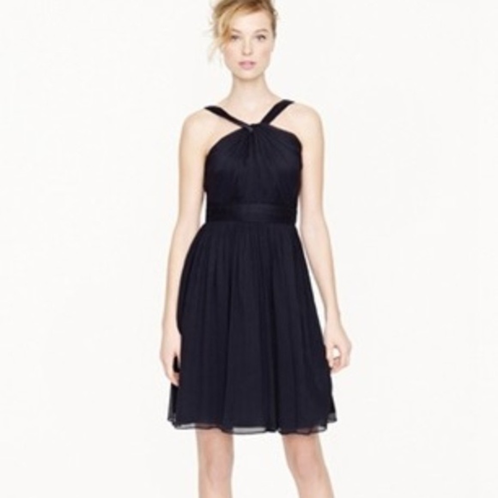 JCREW black chiffon cocktail dress!